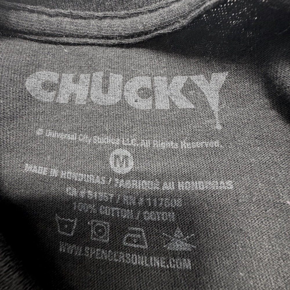Chucky Good Guy Horror Graphic Tee Black Medium Killer Doll Movie Shirt - Picture 5 of 5